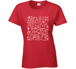 'tis The Season Christmas Ladies T Shirt