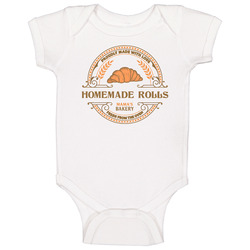 Homemade Rolls Thanksgiving Themed Baby One Piece
