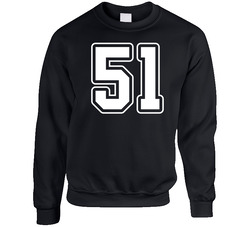 Favourite Player #51 Dyson Williams Oshawa Firewolves Lacrosse Crewneck Sweatshirt Favourite Player #51 Dyson Williams Oshawa Firewolves Lacrosse Crewneck Sweatshirt