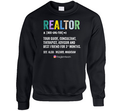 The Definition Of A Realtor Crewneck Sweatshirt