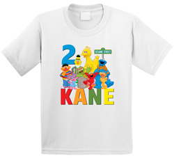 Sesame Street Themed 2nd Birthday Two Years Old T Shirt Sesame Street Themed 2nd Birthday Two Years Old T Shirt