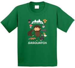 Elliott's 10th Birthday Sneaky Sasquatch Theme T Shirt Elliott's 10th Birthday Sneaky Sasquatch Theme T Shirt