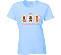 Dachshund Through The Snow Ladies T Shirt Dachshund Through The Snow Ladies T Shirt