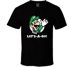 Luigi Mario Brothers Fan Let's-a-go! T Shirt Luigi Mario Brothers Fan Let's-a-go! T Shirt