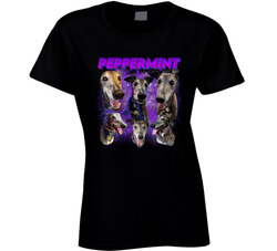 Dog Collage - Peppermint Ladies T Shirt Dog Collage - Peppermint Ladies T Shirt