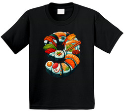 Sushi Theme 9th Birthday Nine Years Old T Shirt Sushi Theme 9th Birthday Nine Years Old T Shirt