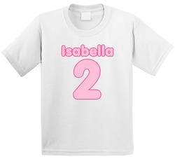 2nd Birthday Jersey Style Name And Age (customizable) T Shirt 2nd Birthday Jersey Style Name And Age (customizable) T Shirt