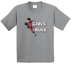 Girls Rule (hockey) T Shirt Girls Rule (hockey) T Shirt