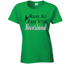 Run So Fast You Neverland Disney Inspired Tinkerbell 10k Run Ladies T Shirt Run So Fast You Neverland Disney Inspired Tinkerbell 10k Run Ladies T Shirt