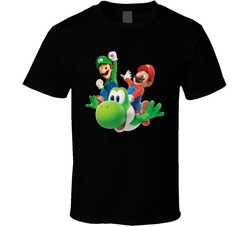 The Super Mario Galaxy Movie - Mario, Luigi And Yoshi Fan T Shirt The Super Mario Galaxy Movie - Mario, Luigi And Yoshi Fan T Shirt