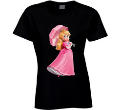 The Super Mario Galaxy Movie - Princess Peach Fan Ladies T Shirt The Super Mario Galaxy Movie - Princess Peach Fan Ladies T Shirt