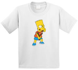 The Simpsons Theme Birthday - Bart T Shirt The Simpsons Theme Birthday - Bart T Shirt