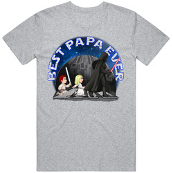 Best Papa Ever Star Wars themed T Shirt