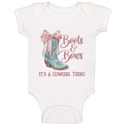 Boots & Bows It's a Cowgirl Thing Baby One Piece