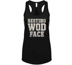 Resting WOD Face I'm Not Mad I'm Counting Reps Tanktop
