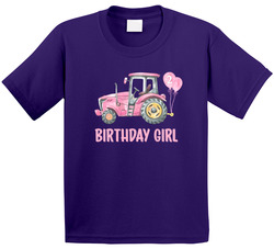 2nd Birthday Tractor Fan Birthday Girl Two T Shirt