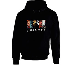 Friends Horror Movie Style Chucky Jason Michael Ghostface Freddy Pennywise Hoodie