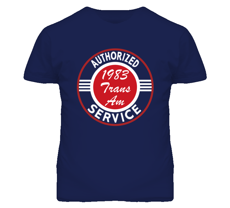 Authorized Service 1983 Pontiac Trans Am Dark T Shirt