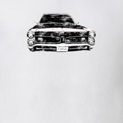 1966 Pontiac GTO Front View Distressed White T Shirt