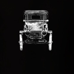 Model T Distressed Black T Shirt