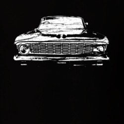 Hot Rod Grill Distressed Black T Shirt