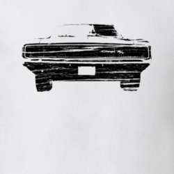 1968 Dodge Charger R/T Distressed White T Shirt
