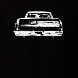 1965 El Camino Rear View Distressed Black T Shirt
