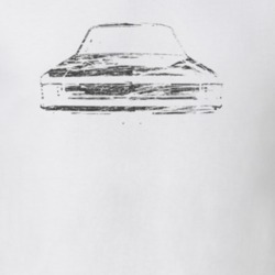 1966 Plymouth Daytona 500 Winner Rear View Distressed Faded Look White