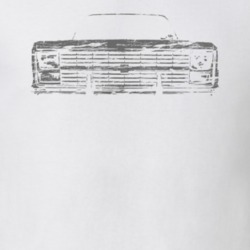 1984 Chevy Suburban Grill View Distressed Faded Look White T Shirt