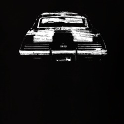 1969 Camaro SS/RS Back View Distressed Black T Shirt