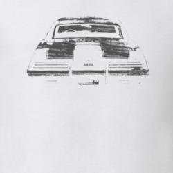 1969 Camaro SS/RS Back View Distressed White T Shirt