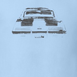 1969 Camaro SS/RS Back View Distressed Light Blue  Shirt