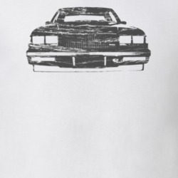 1986 Buick Regal Grand National Distressed Faded Look White  T Shirt