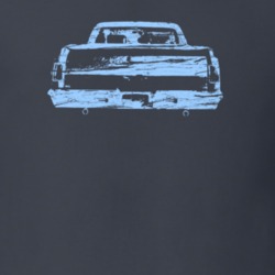 Light Blue 1965 El Camino on Charcoal T Shirt
