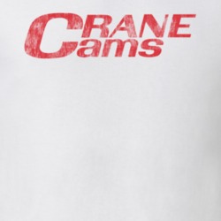 Crane Cams Distressed Faded Look White T Shirt