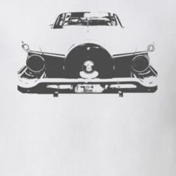 1959 Fairlane Galaxy Rear View Faded Dark Graphic T Shirt