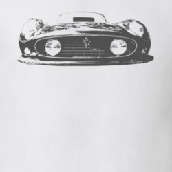 Ferrari California Grill View Faded Look White T Shirt