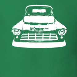 1955 Channin Tatum Chevy Pickup Grill View Faded Look T Shirt