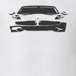 2012 Fisker Karma Grill View Faded Look T Shirt