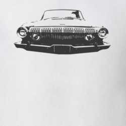 1963 Dodge Polara Grill View Faded Look White T Shirt