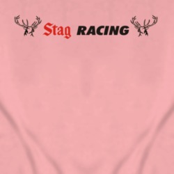 Stag Racing Stag Beer Ladies Fitted Pink T Shirt