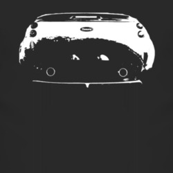 TVR Griffith Rear View Faded Look Black T Shirt