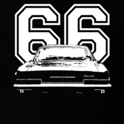 1966 CHEVY IMPALA SS Rear Year White Graphic T Shirt