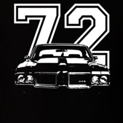 1972 Oldsmobile 442 Grill Year Dark Shirt