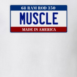1968 Oldsmobile CutlaSS Ram Rod 350 Muscle Car License Plate T Shirt