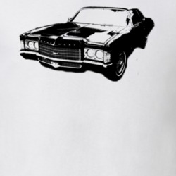 1971 Chevy Impala Grill View Light Color Shirt