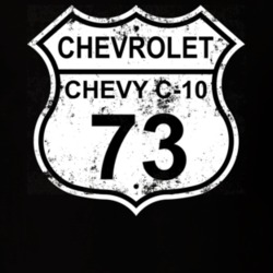 Highway Route Sign 1973 Chevy XP-898 Distressed T Shirt