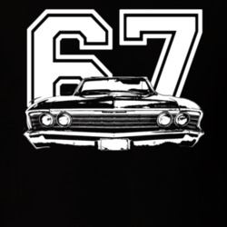 1967 Chevelle Convertible Grill View Year Dark Shirt