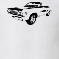 1967 Chevelle Convertible Side View Light Color Shirt