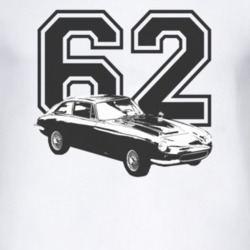 1962 Apollo Car Faded Look White T Shirt